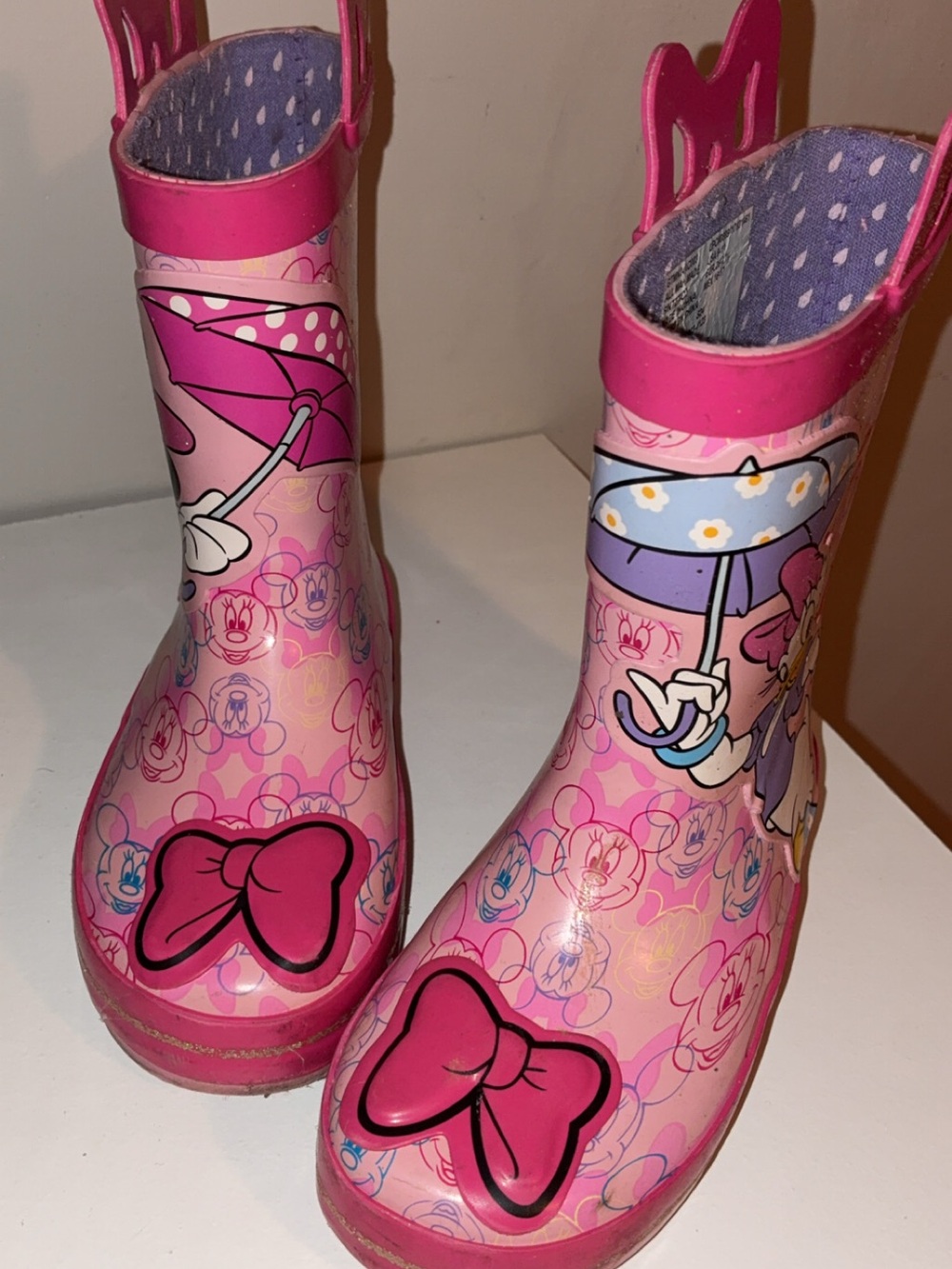 Disney Pink Minnie Mouse Kids Rain Boots - Picture 2 of 2